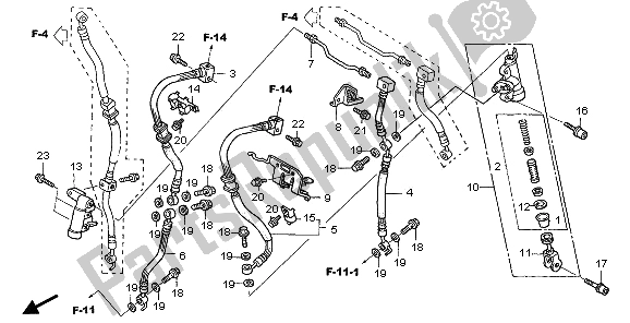 Todas las partes para Segundo Cilindro Maestro de Honda CBR 1100 XX 2006