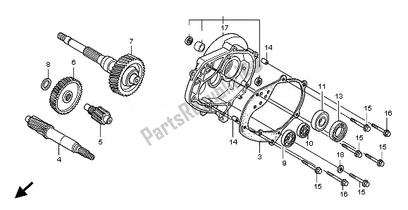 All parts for the Transmission of the Honda SH 150R 2010