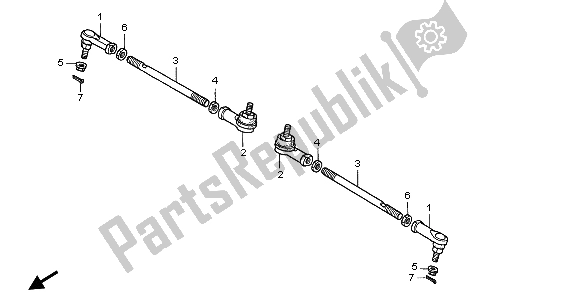 Todas las partes para Tirante de Honda TRX 350 FE Fourtrax 4X4 ES 2004