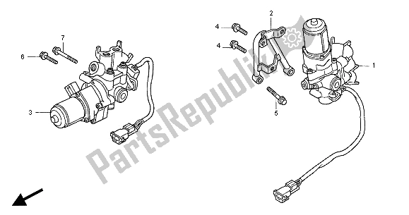 All parts for the Abs Modulator of the Honda ST 1100A 2000