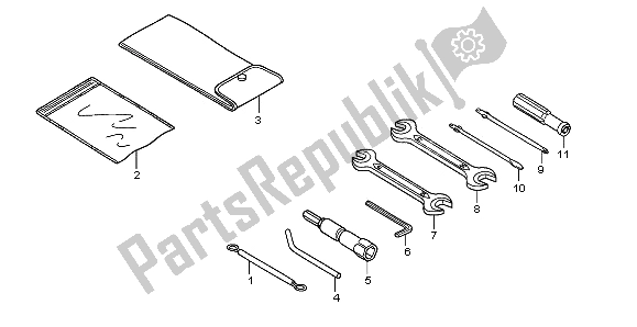 All parts for the Tools of the Honda SH 300 2009