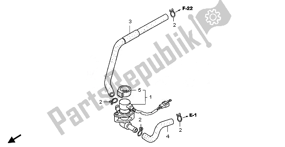 Wszystkie części do Zawór Wtrysku Powietrza Honda FJS 400A 2011
