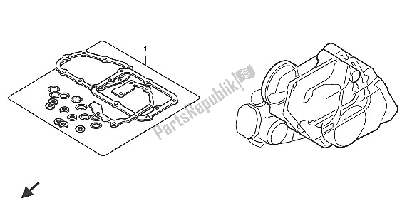 All parts for the Eop-2 Gasket Kit B of the Honda CRF 50F 2005