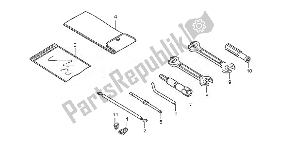 Todas las partes para Herramientas de Honda PES 150 2008