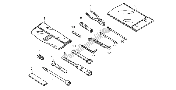 Tutte le parti per il Utensili del Honda ST 1300 2009