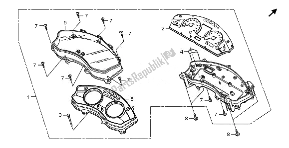 Tutte le parti per il Metro Combinato del Honda NSS 250A 2008