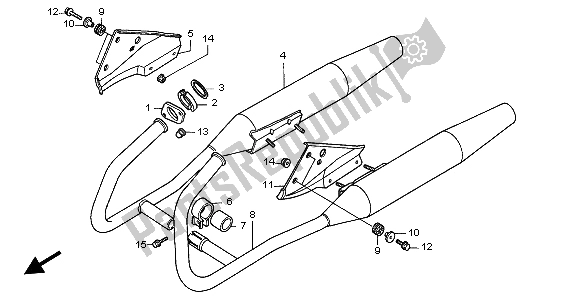 Tutte le parti per il Silenziatore Di Scarico del Honda CA 125 1998