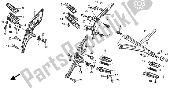 Wszystkie części do Krok Honda VFR 1200 FD 2012