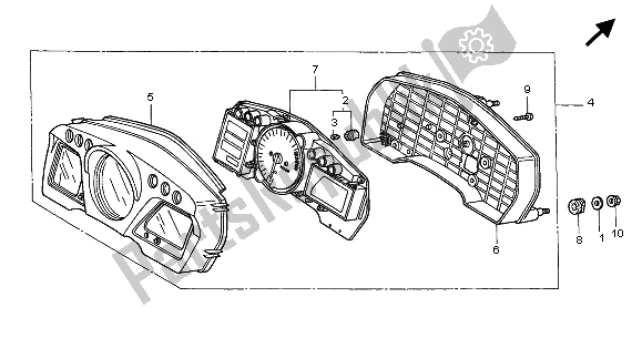 Tutte le parti per il Metro (kmh) del Honda CBR 1100 XX 2005