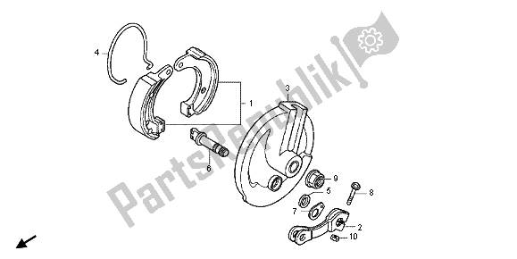 Todas las partes para Panel De Freno Delantero de Honda CRF 50F 2013