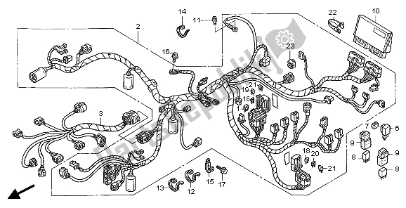 Todas las partes para Arnés De Cables de Honda ST 1300 2006