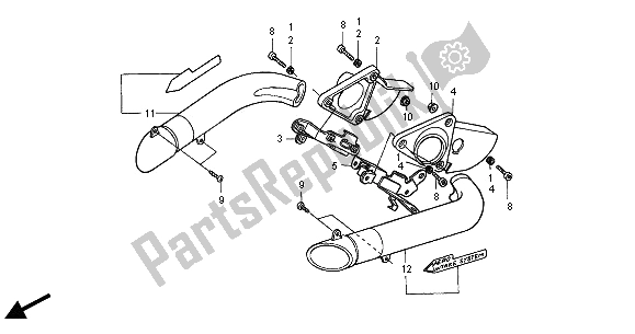 Todas as partes de Ducto De Ar do Honda NSR 125R 2000