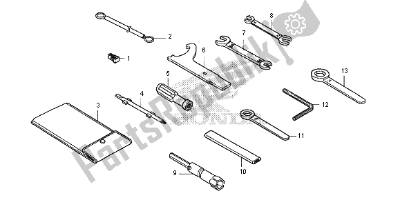 All parts for the Tools of the Honda CBR 500R 2013