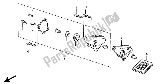 Tutte le parti per il Pompa Dell'olio del Honda XR 70R 1997