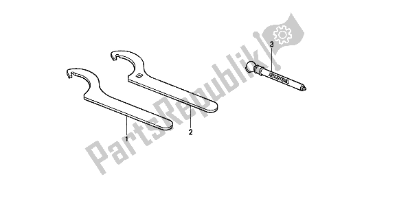 All parts for the Fop-1 Tools of the Honda XR 600R 1988