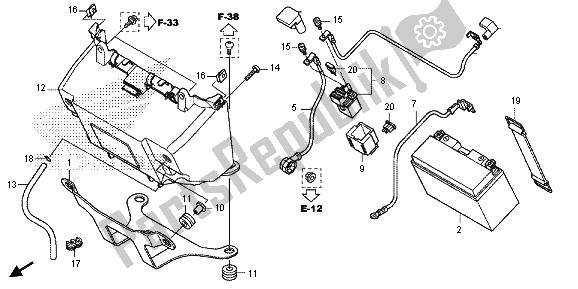 Tutte le parti per il Batteria del Honda NC 700 SD 2013