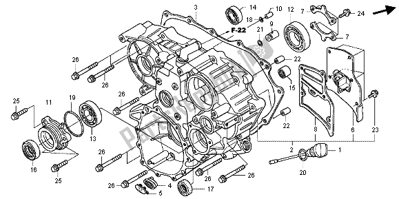 Wszystkie części do Tylna Obudowa Honda GL 1800 2013