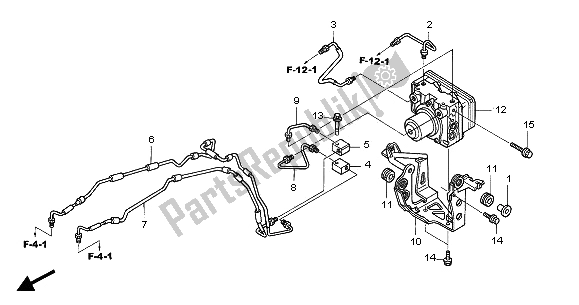 All parts for the Abs Modulator of the Honda CB 1300 SA 2005