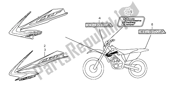 Wszystkie części do Znak Honda CRF 450X 2009