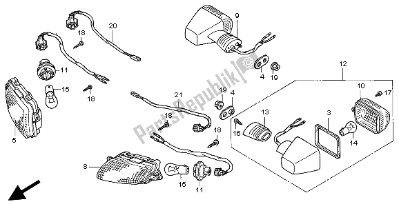 Todas las partes para Guiño de Honda CBR 1100 XX 1999