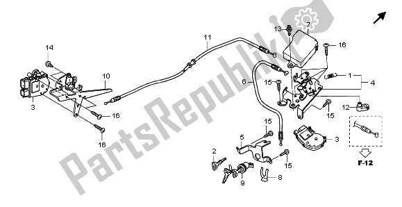 Tutte le parti per il Attuatore del Honda NSS 250S 2009