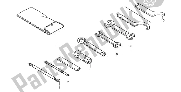 Wszystkie części do Przybory Honda CBF 125M 2010