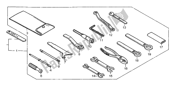 All parts for the Tools of the Honda ST 1100 1997