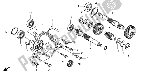Wszystkie części do Przenoszenie Honda FJS 400A 2009