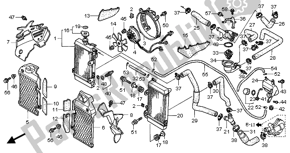 Tutte le parti per il Termosifone del Honda XL 650V Transalp 2001