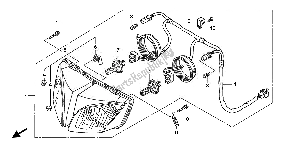 Todas las partes para Faro (eu) de Honda CBF 1000 2010