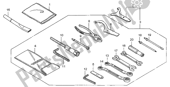 All parts for the Tools of the Honda VFR 800A 2002