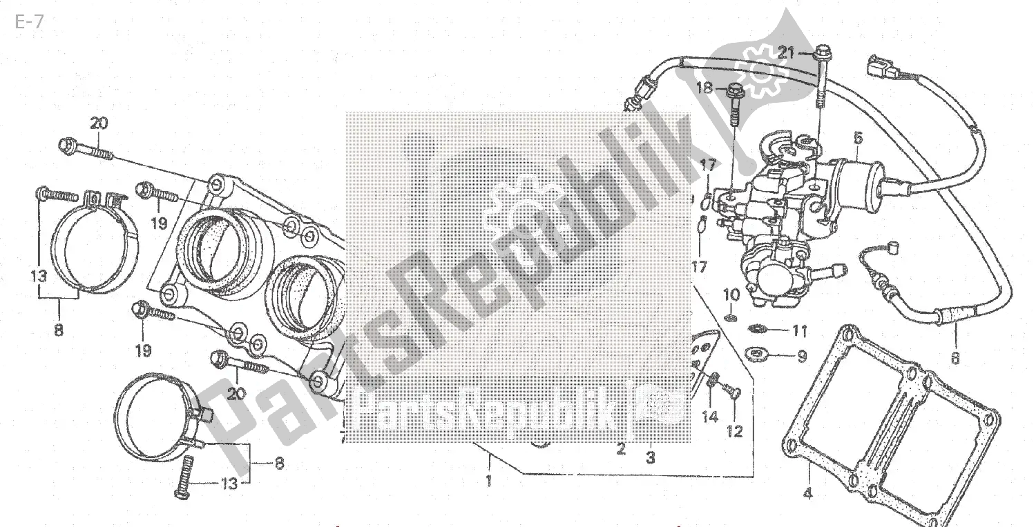 Tutte le parti per il E-7 del Honda NSR 250 1994