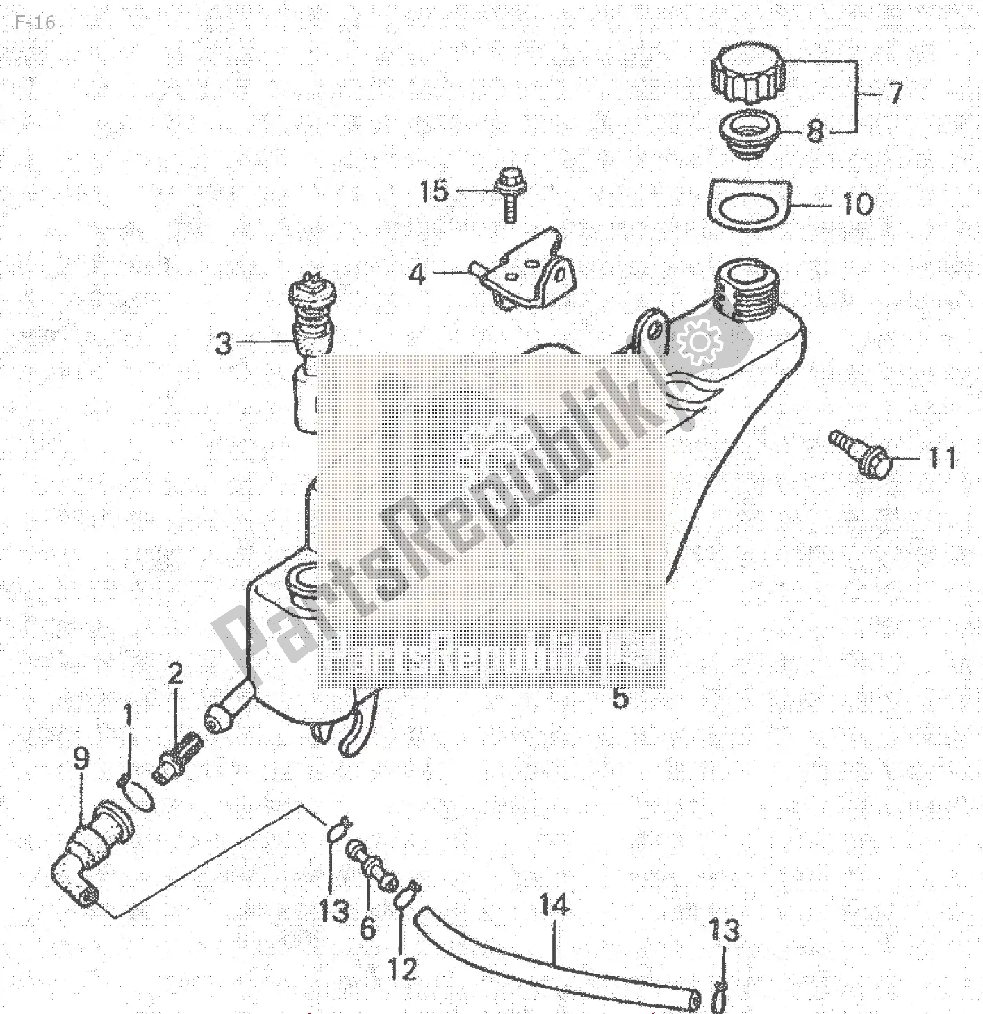 All parts for the F-16 of the Honda NSR 80 1988