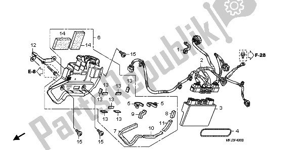 All parts for the Abs Control Unit of the Honda CBR 600 RA 2009