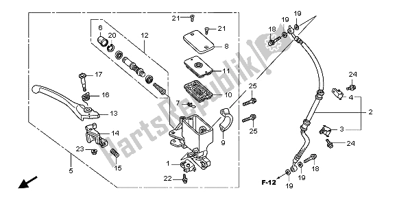 Tutte le parti per il Pompa Freno del Honda SH 150 2008