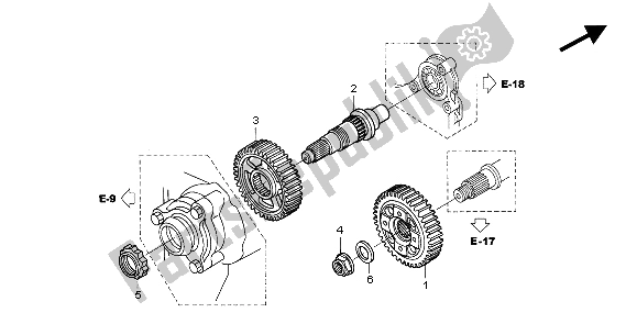 Tutte le parti per il Attrezzatura Finale del Honda ST 1300A 2004