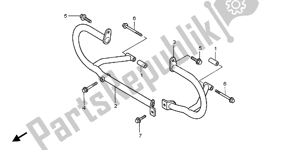 Todas las partes para Protector Del Motor de Honda GL 1500C 1997