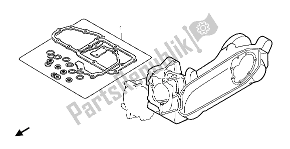 Tutte le parti per il Kit Di Guarnizioni Eop-2 B del Honda SH 300 2009