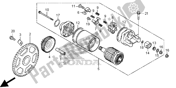 Tutte le parti per il Motore Di Avviamento del Honda SH 300R 2013