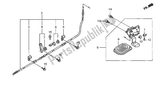 All parts for the Parking Brake of the Honda FJS 600A 2005