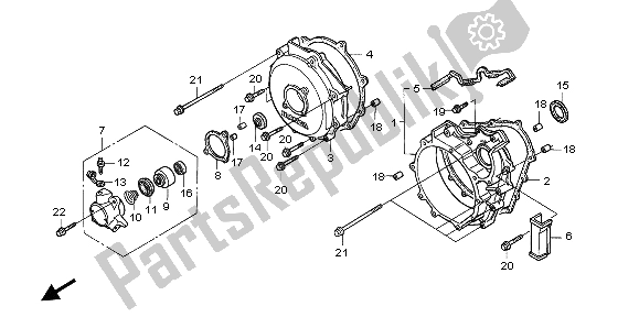 Tutte le parti per il Coperchio Frizione del Honda ST 1100 1998