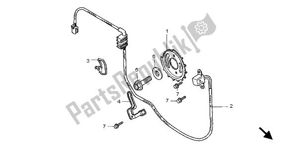 Todas las partes para Generador De Pulso de Honda VT 1100C2 1998