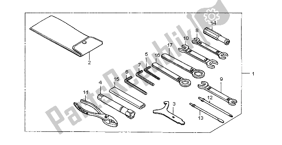 Todas las partes para Herramientas de Honda VT 750C2 1998