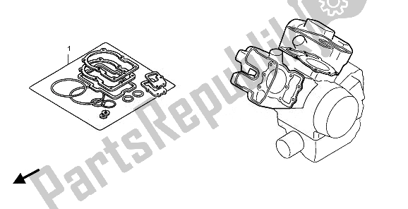 All parts for the Eop-1 Gasket Kit A of the Honda NT 700 VA 2010
