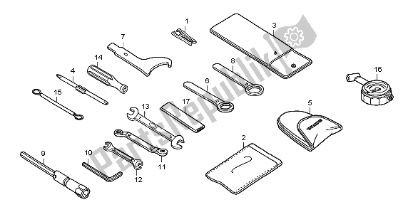 All parts for the Tools of the Honda CBF 1000 2006