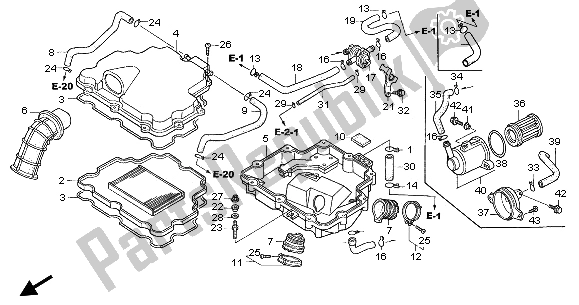 Todas las partes para Filtro De Aire de Honda NT 650V 2002