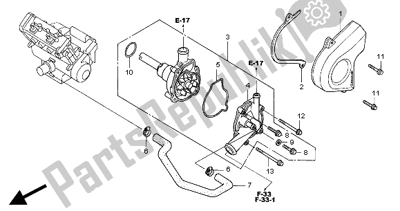 Todas las partes para Bomba De Agua de Honda CBR 900 RR 2000