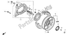 roue arrière et bras oscillant