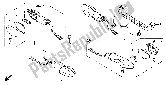 Tutte le parti per il Winker del Honda CBF 125M 2009