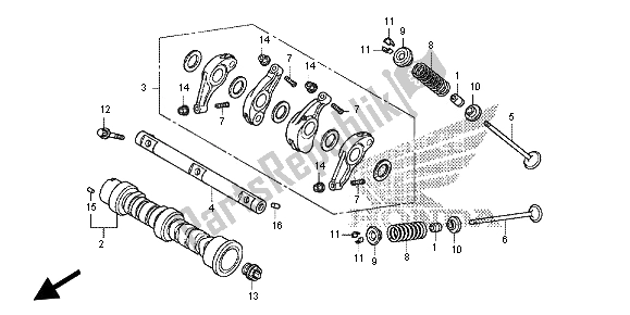 All parts for the Camshaft & Valve of the Honda NC 700S 2012